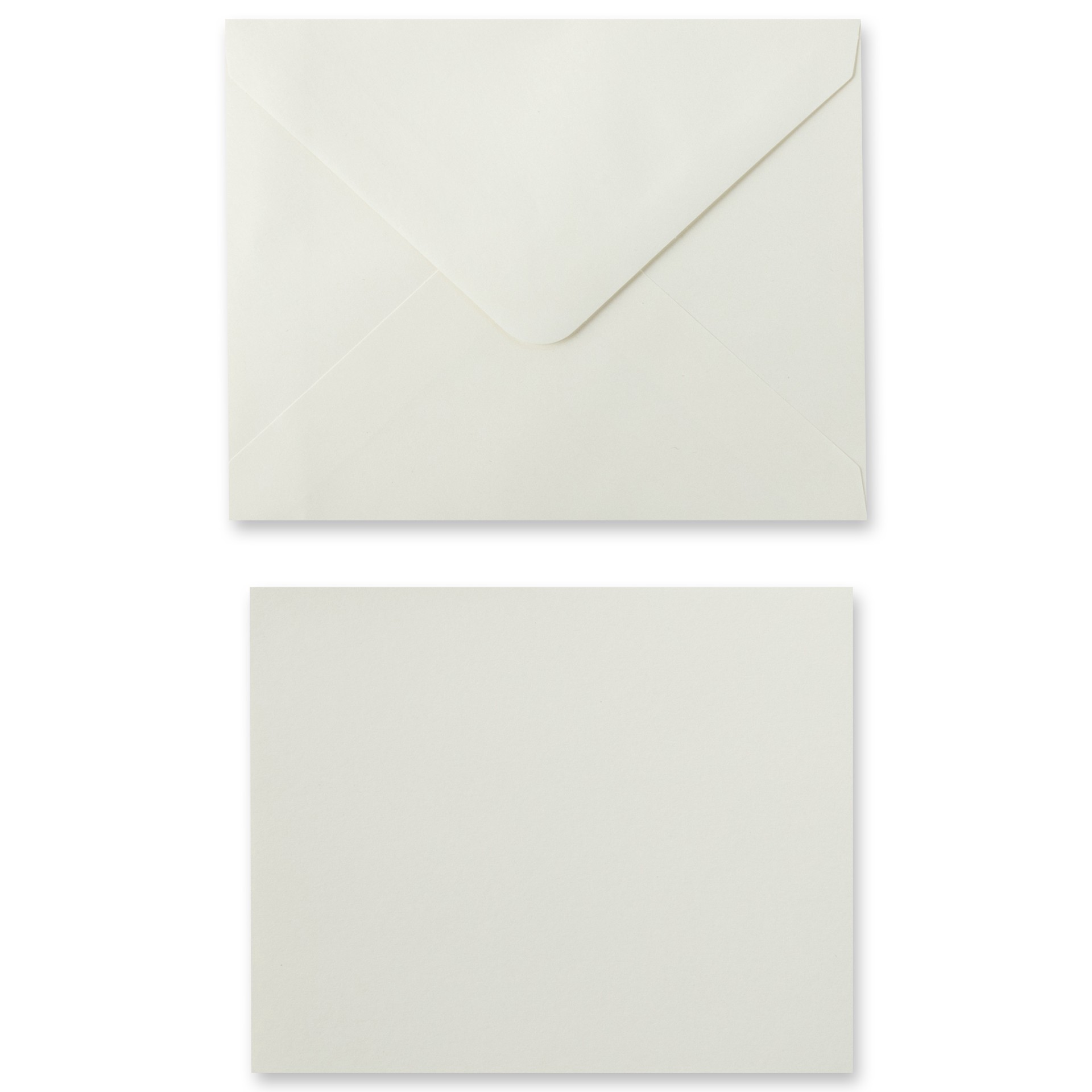 slide 3 of 6, 10 Sets Of Ivory Flat Envelopes & Cards By Recollections, 4.25" X 5.5", 4.25 in x 5.5 in