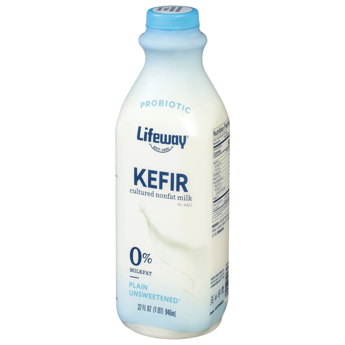 slide 8 of 9, Lifeway Plain Unsweetened Kefir 32 fl oz, 32 fl oz