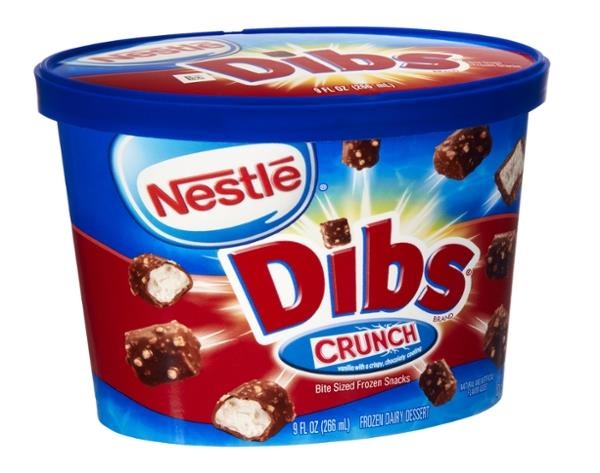 slide 1 of 1, Nestlé Dibs Crunch Bite Sized Frozen Dairy Dessert, 9 fl oz