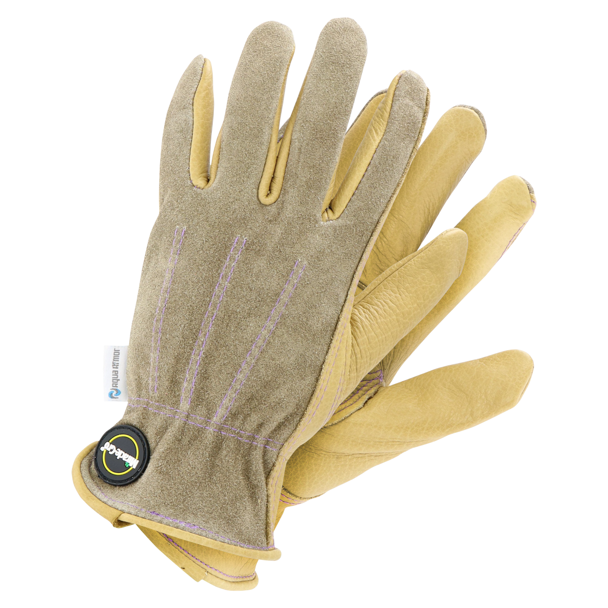 slide 1 of 9, Miracle-Gro Women's Aqua Armor Water Resistant Premium Leather Glove - Medium/Large, mediumlarge