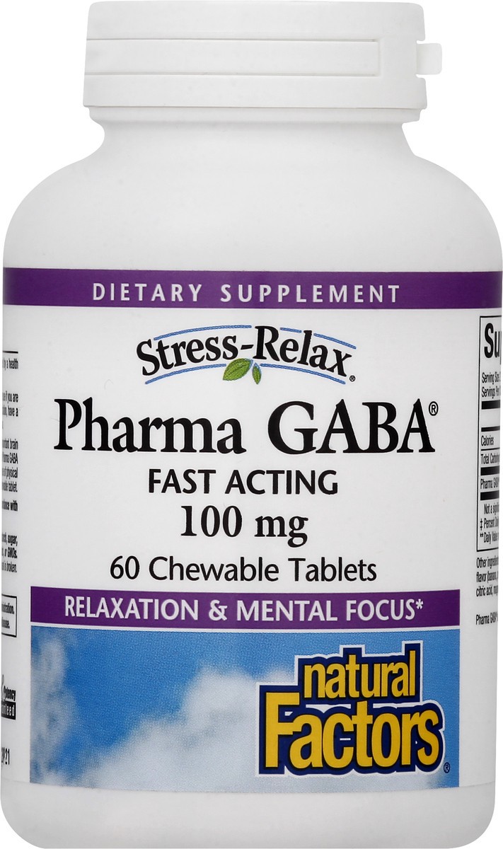 slide 1 of 7, Natural Factors Pharma GABA 60 ea, 60 ct