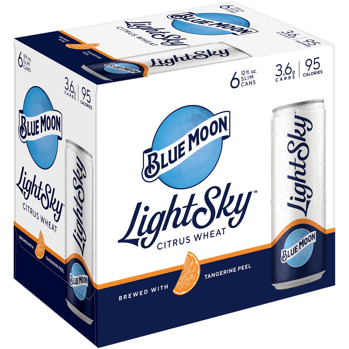 slide 3 of 8, Blue Moon Light Sky Citrus Wheat Ale, 72 fl oz