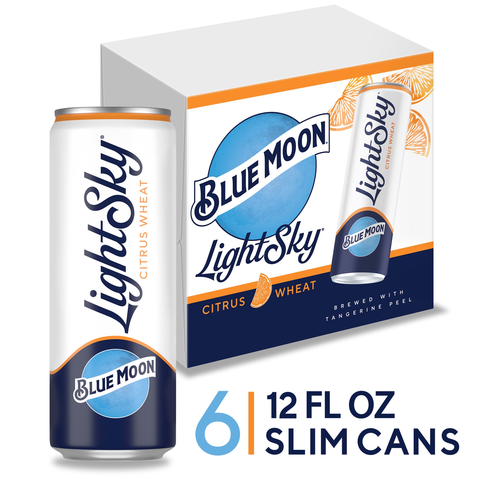 slide 1 of 8, Blue Moon Light Sky Citrus Wheat Ale, 72 fl oz