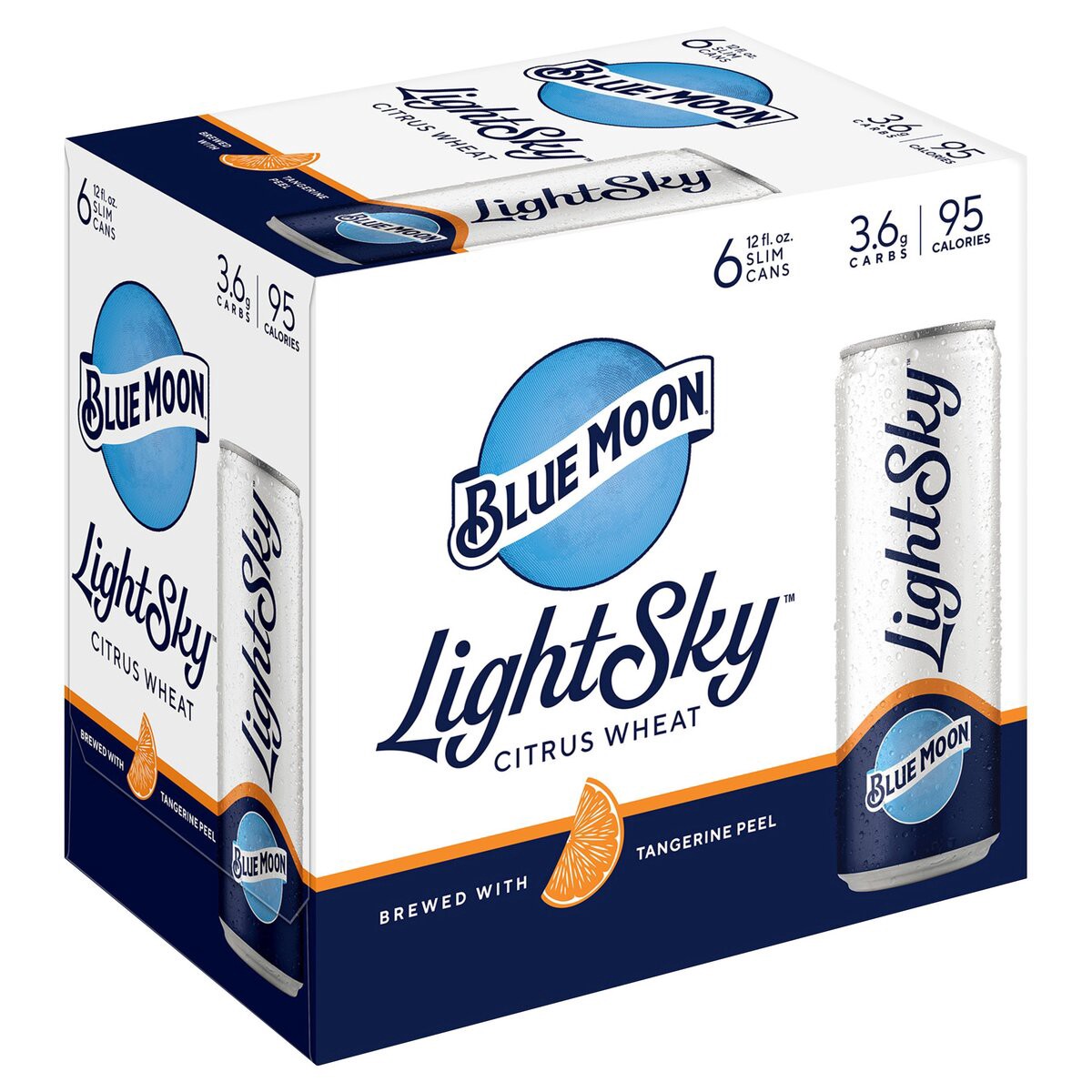 slide 1 of 8, BLUE MOON LIGHT SKY Beer, 6 ct; 12 oz