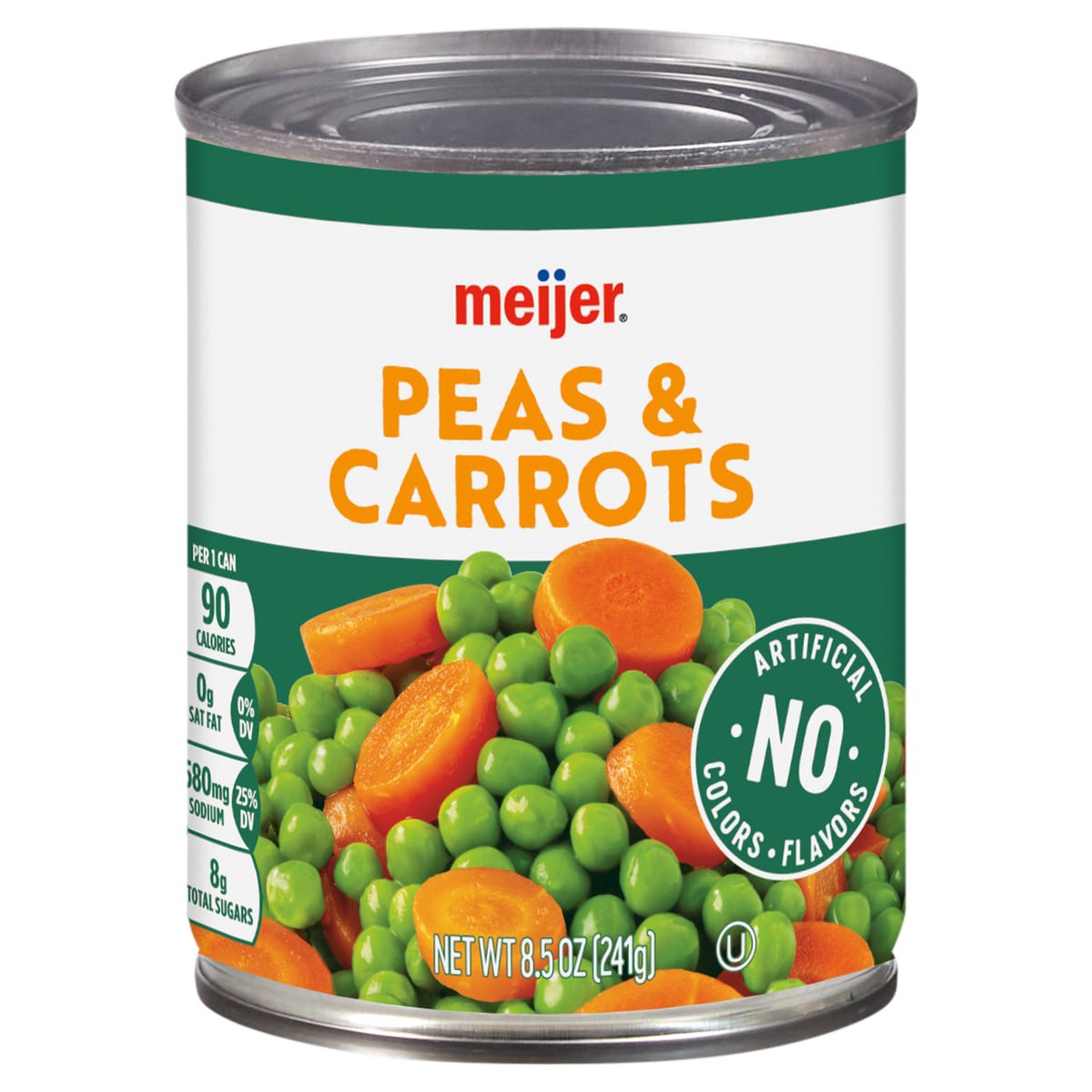 slide 1 of 17, Meijer Peas and Carrots, 8.5 oz