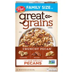 Great Grains Crunchy Pecan Cereal, 19 OZ Box