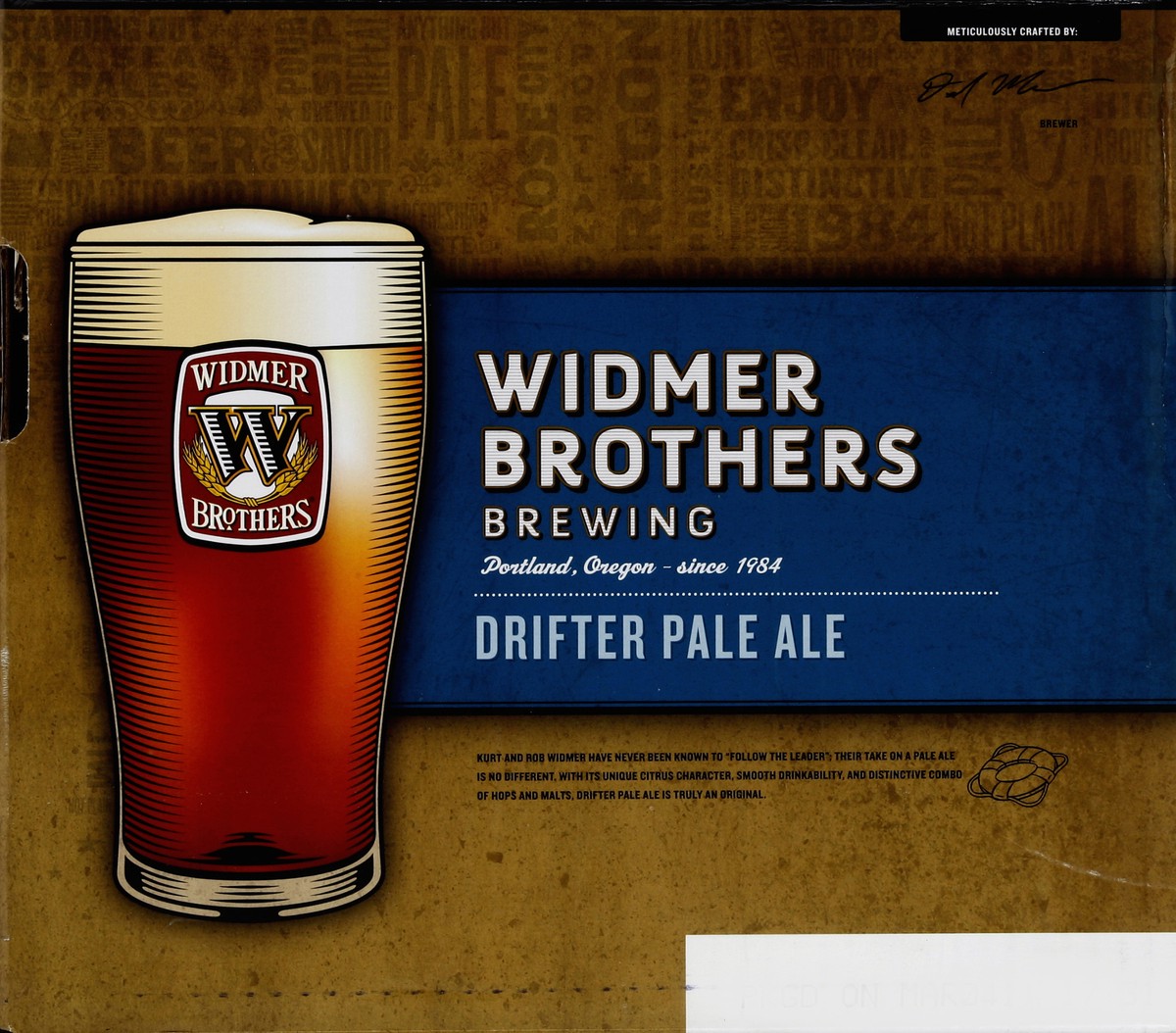 slide 6 of 6, Widmer Brothers Brewing Widmer Drifter Pale Ale Bottles, 12 ct; 12 oz