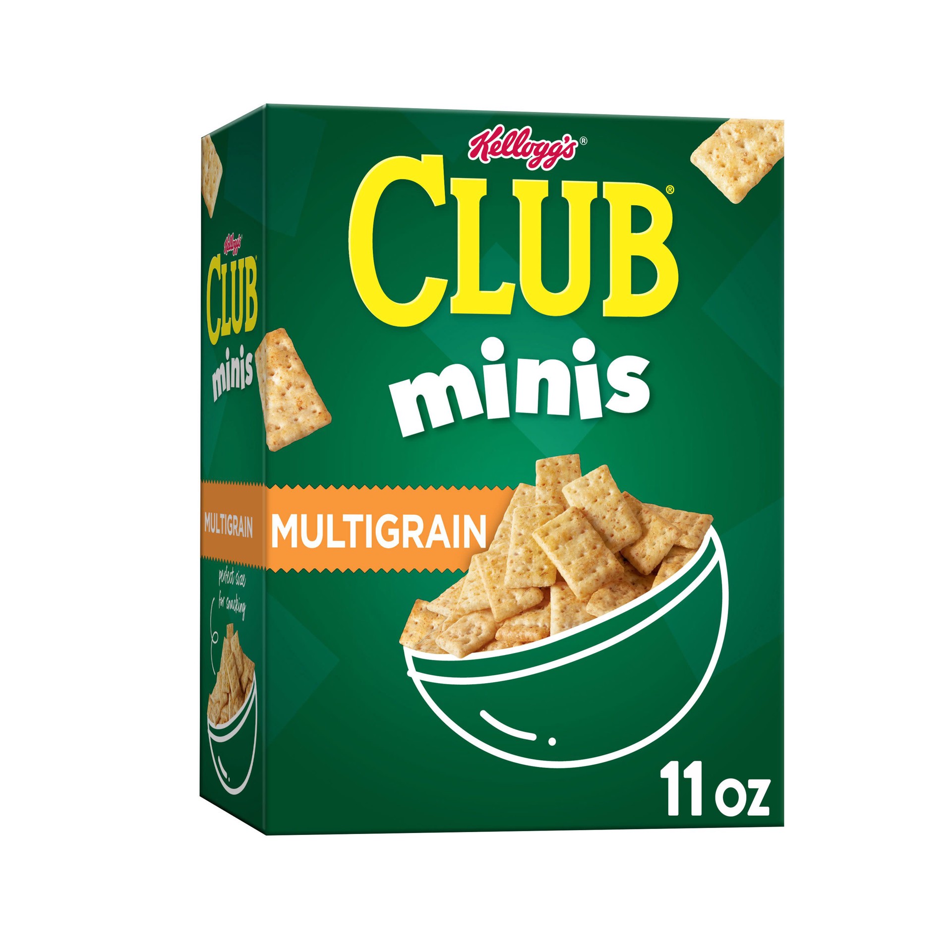 slide 1 of 5, Club Kellogg's Club Crackers, Multi Grain, 11 oz, 11 oz