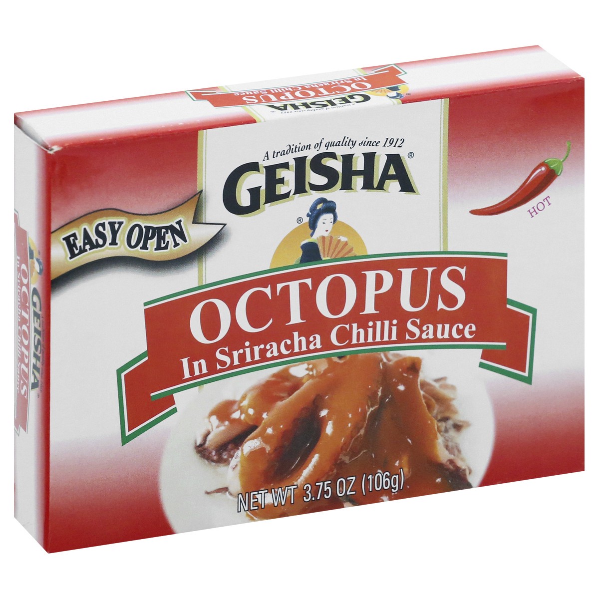 slide 10 of 13, Geisha Hot Octopus in Sriracha Chili Sauce 3.75 oz, 3.75 oz