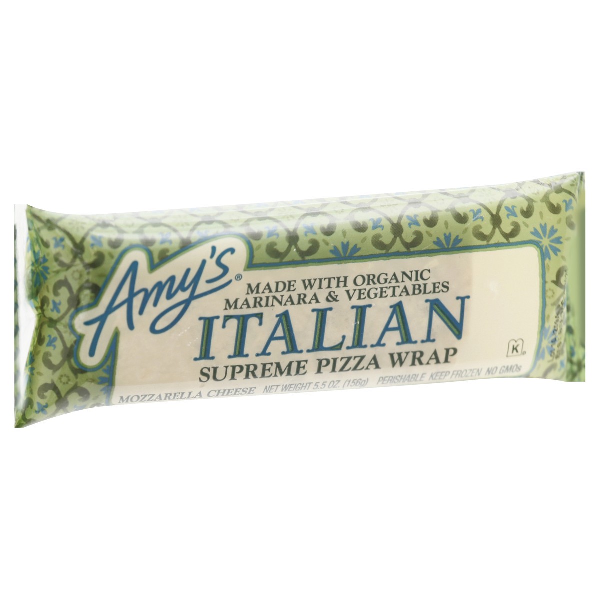 slide 9 of 10, Amy's Italian Supreme Pizza Wrap, 5.5 oz