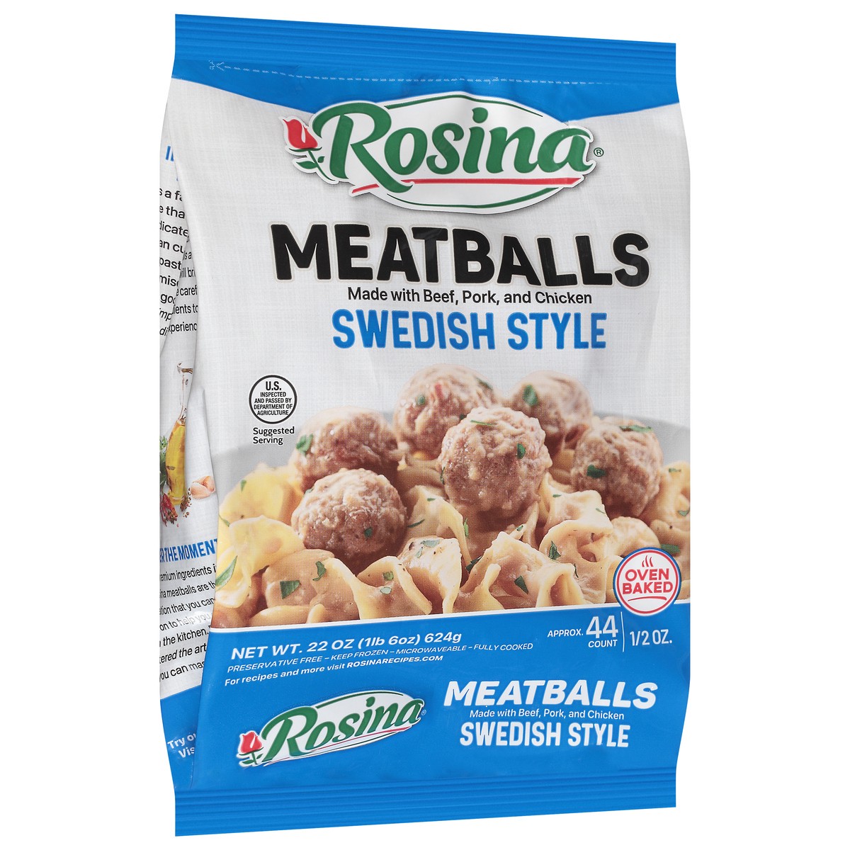 slide 2 of 14, Rosina Swedish Style Meatballs 22 oz, 22 oz