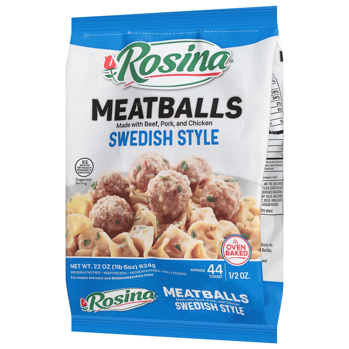 slide 12 of 14, Rosina Swedish Style Meatballs 22 oz, 22 oz