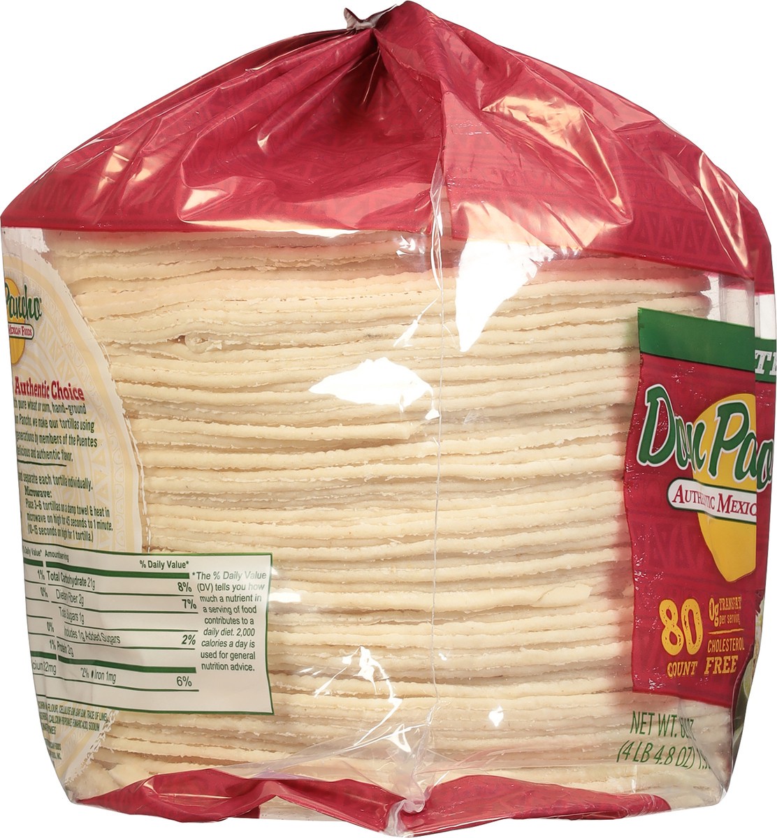 slide 8 of 9, Don Pancho Tortillas, 80 ct