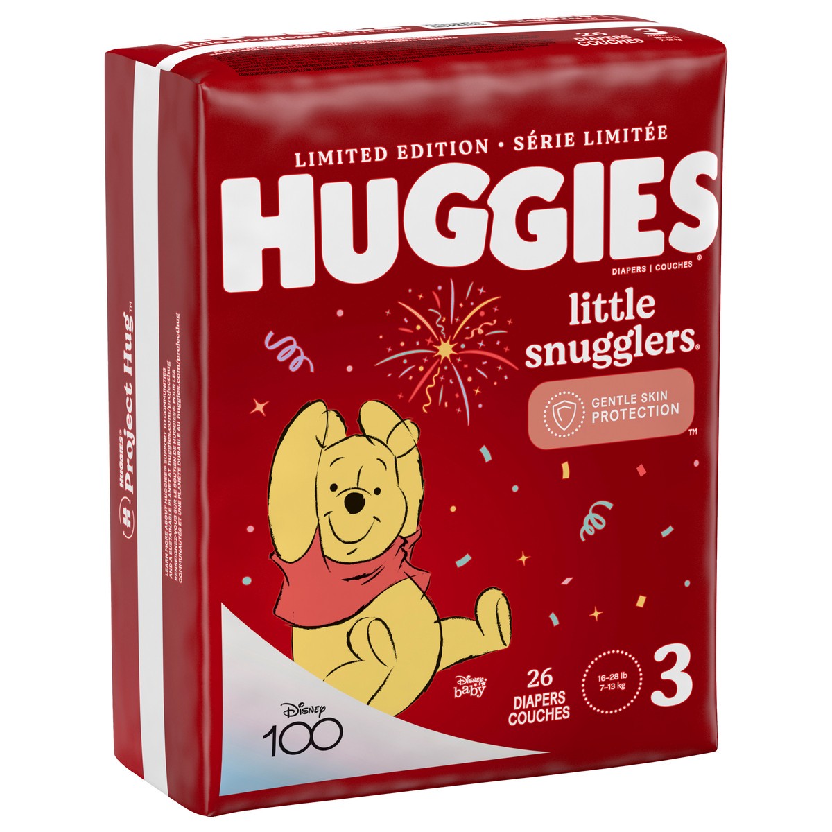 slide 2 of 9, Huggies Little Snugglers Size 3 Diapers, 26 ct