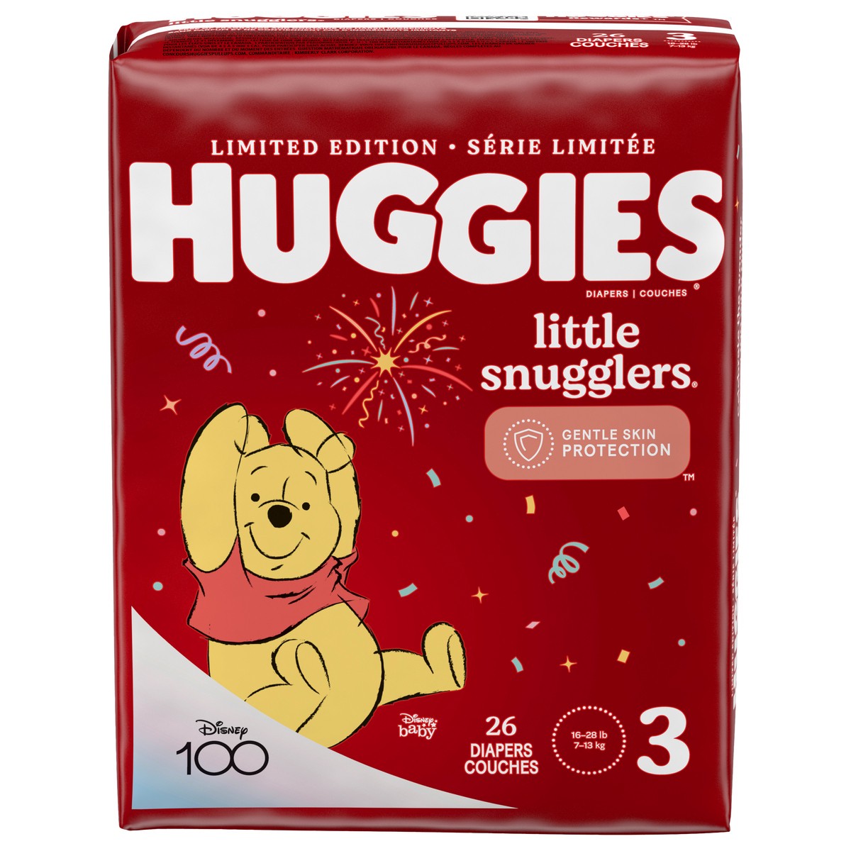 slide 1 of 9, Huggies Little Snugglers Size 3 Diapers, 26 ct