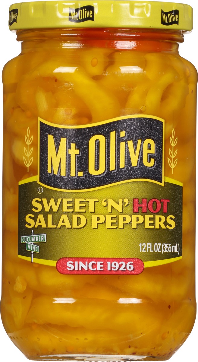 slide 11 of 12, Mt. Olive Sweet N Hot Salad Peppers 12 fl oz Jar, 12 oz