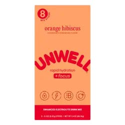 Unwell Hydrate and Focus Powder, Orange, 0.3 oz Stick