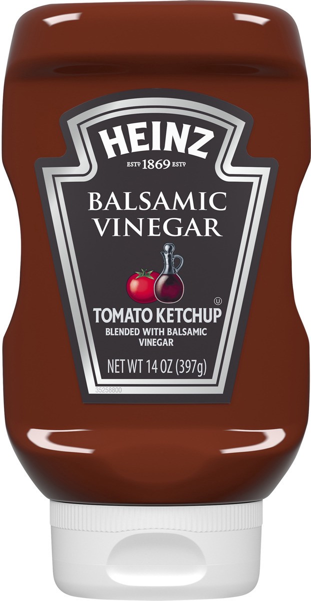 slide 7 of 8, Heinz Balsamic Vinegar Tomato Ketchup, 14 oz