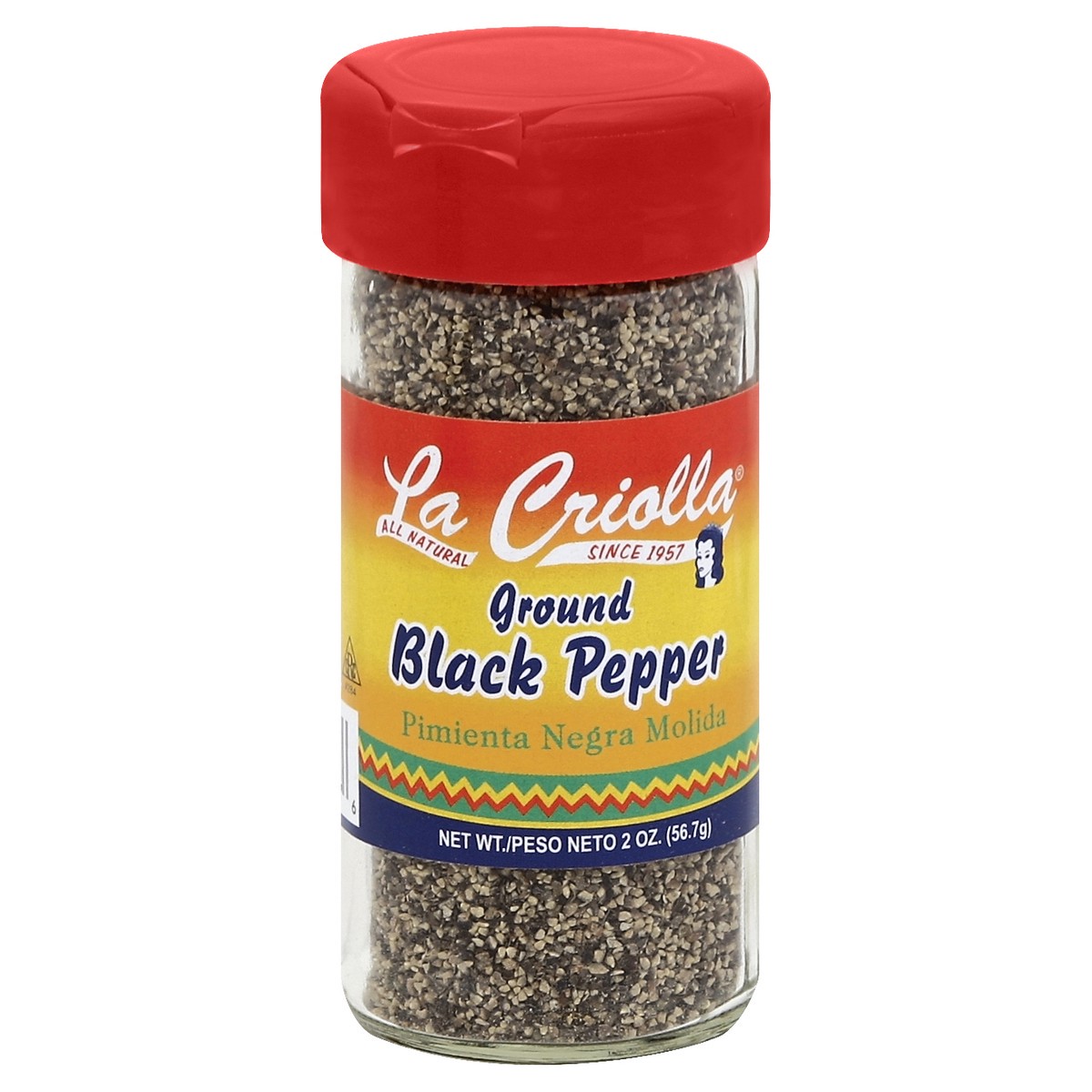 slide 2 of 2, La Criolla Ground Black Pepper, 2 oz
