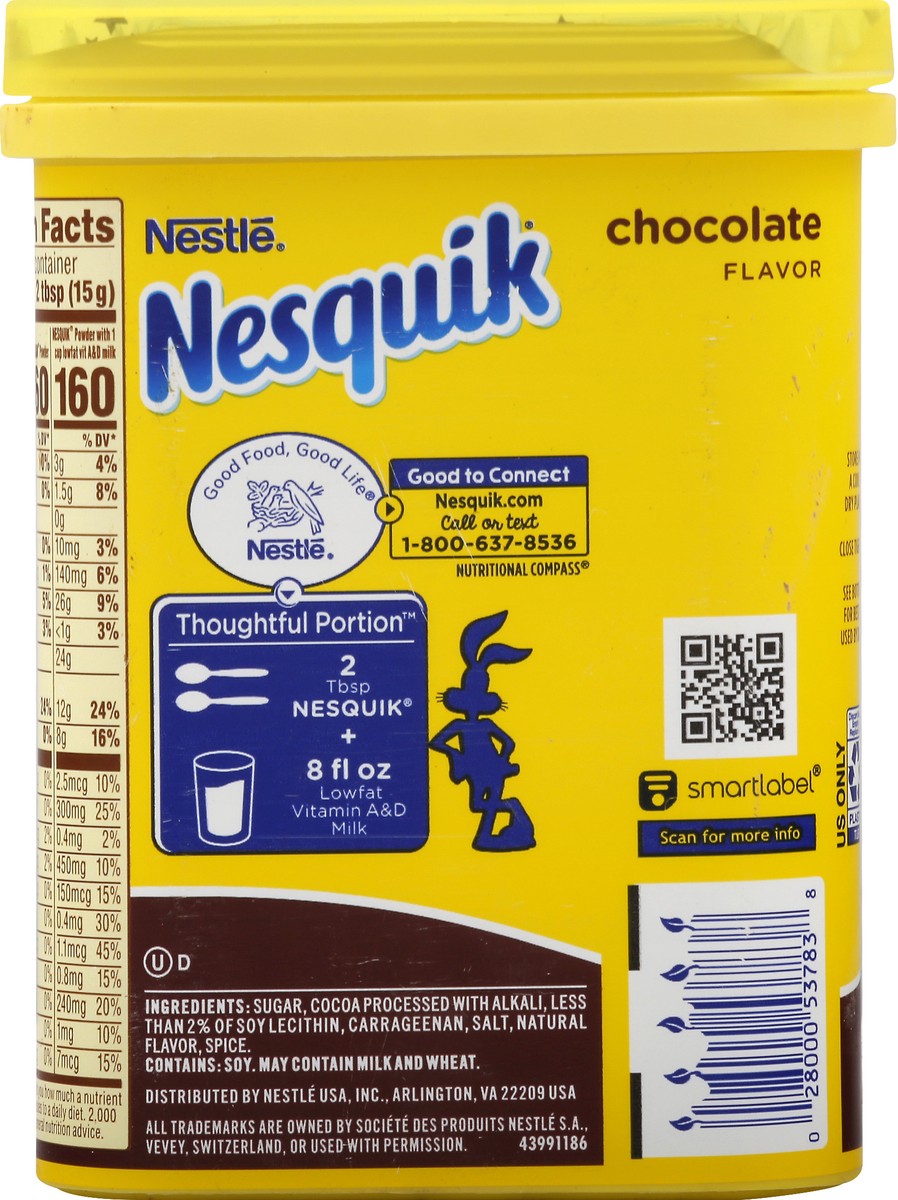 slide 5 of 9, Nesquik Chocolate Powder Drink Mix, 10 oz