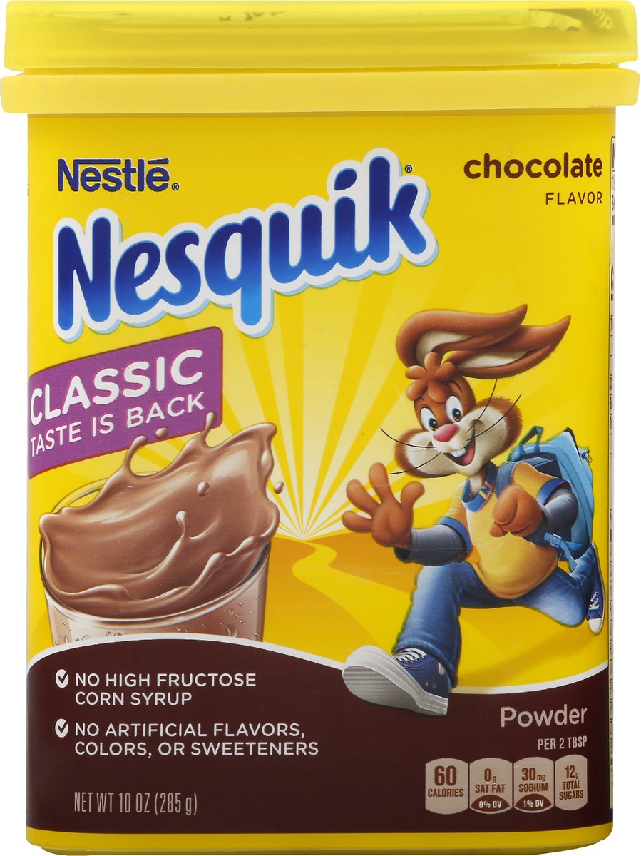 slide 1 of 9, Nesquik Chocolate Flavor Drink Mix Powder 10 oz, 10 oz