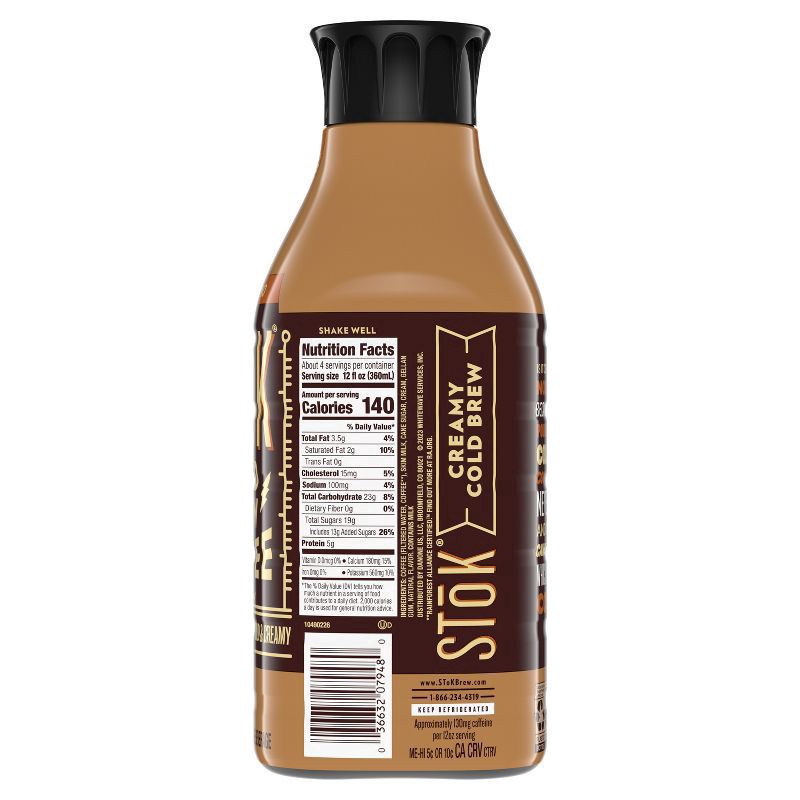 slide 2 of 7, STōK Cold Brew Coffee, Cappuccino, Creamed Coffee- 48 oz, 48 oz