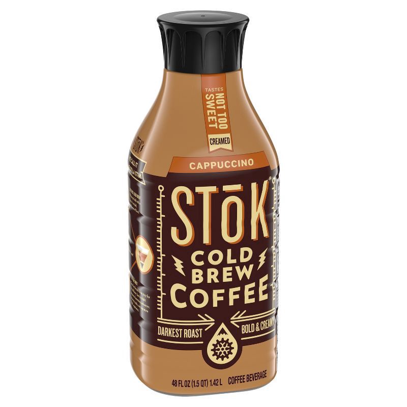 slide 4 of 7, STōK Cold Brew Coffee, Cappuccino, Creamed Coffee- 48 oz, 48 oz