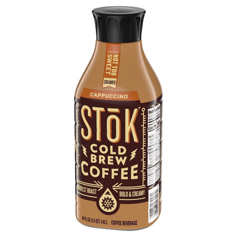 slide 7 of 7, STōK Cold Brew Coffee, Cappuccino, Creamed Coffee- 48 oz, 48 oz