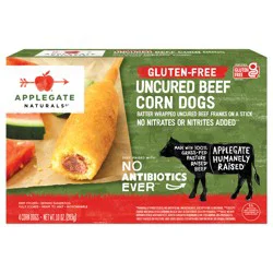 Applegate Naturals Gluten-Free Uncured Beef Corn Dogs, 10oz (Frozen)