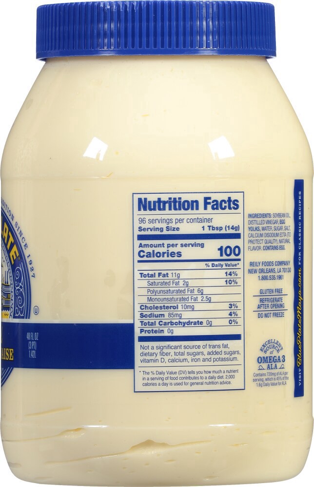 slide 4 of 4, Blue Plate Mayonnaise, 48 oz