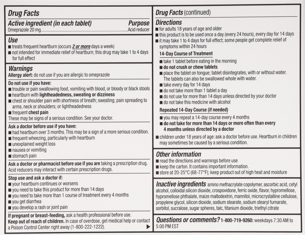 slide 5 of 9, TopCare Acid Reducer, Orally Disintegrating Tablets, Strawberry Flavor, 42 ct