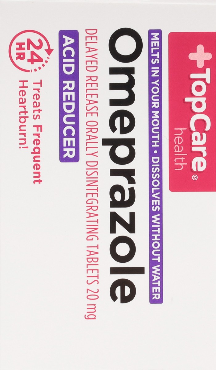 slide 7 of 9, TopCare Acid Reducer, Orally Disintegrating Tablets, Strawberry Flavor, 42 ct