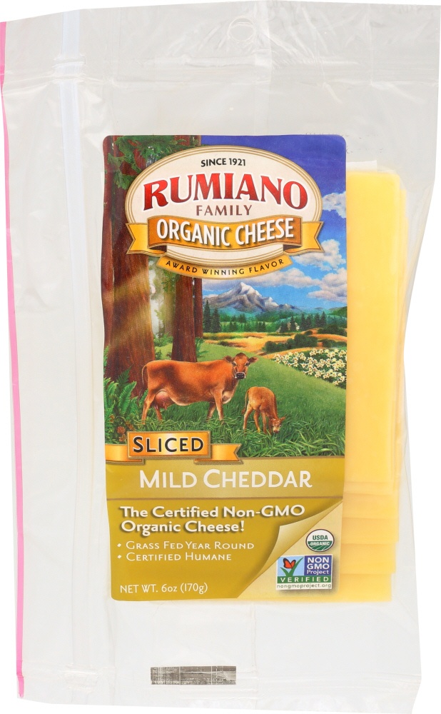 Rumiano Organic Sliced Mild Cheddar Cheese 6 oz | Shipt