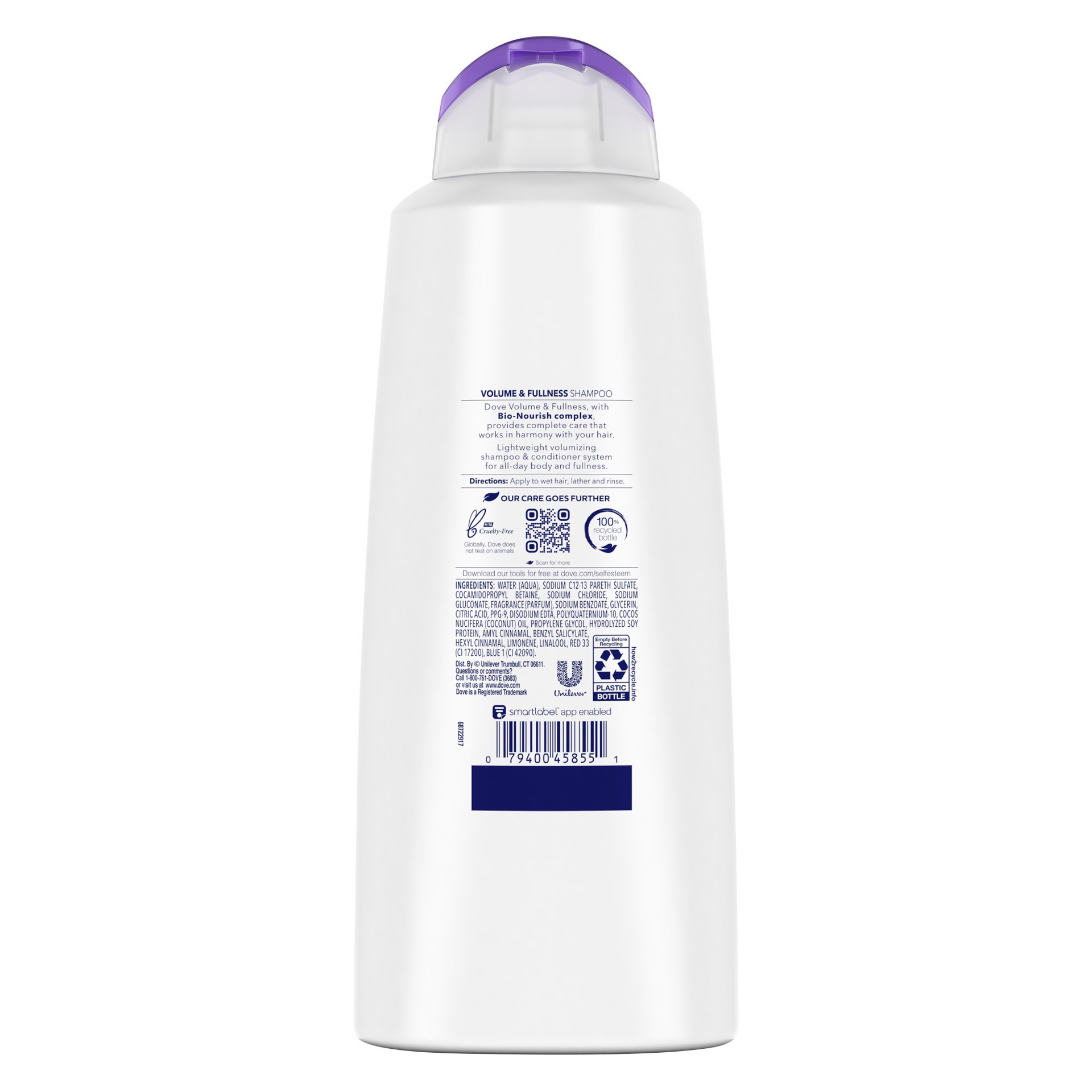 slide 4 of 6, Dove Ultra Care Shampoo Volume & Fullness, 20.4 oz, 20.4 oz