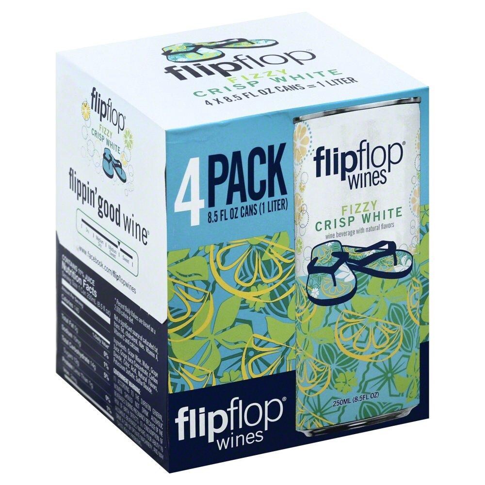 slide 1 of 2, flipflop Wine Beverage 8.5 oz, 4 ct; 8.5 fl oz