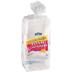 Hill Country Fare 8.5 In Foam Containers Compartment