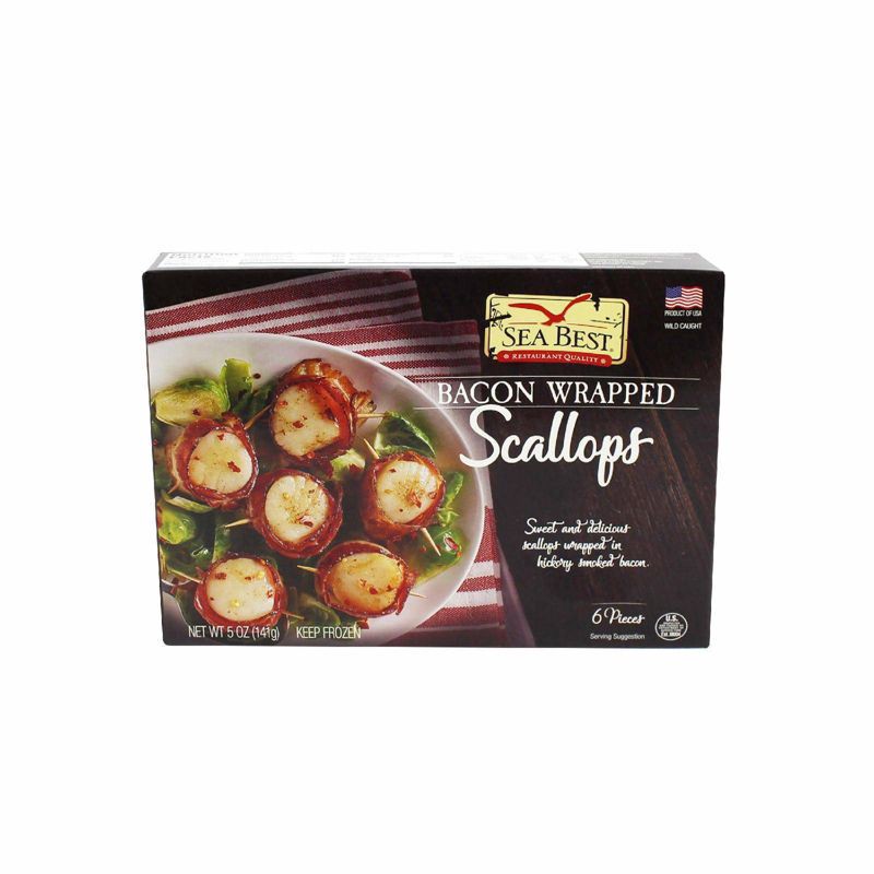 slide 1 of 6, Sea Best Bacon Wrapped Scallops - 5oz, 5 oz