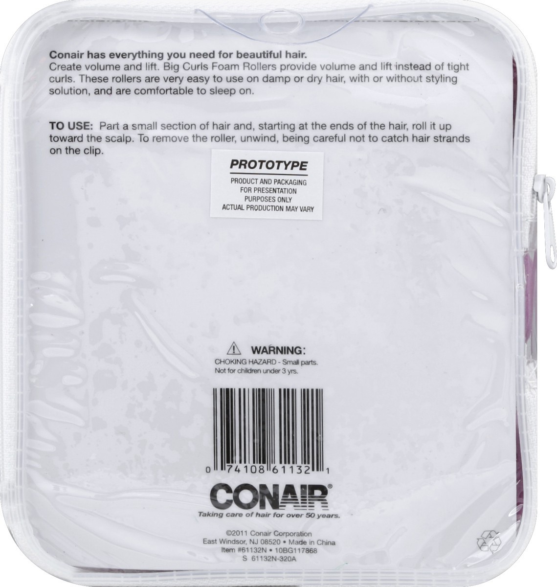 slide 5 of 5, Conair Big Curl Foam Rollers, 9 ct