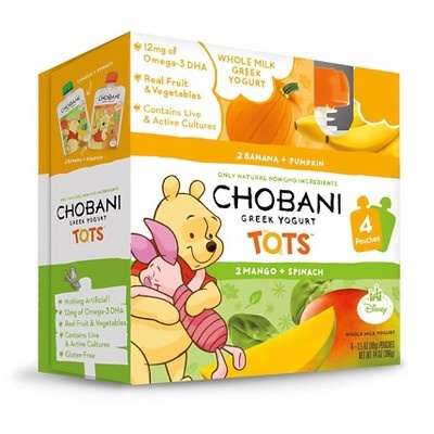 slide 1 of 1, Chobani Baby Banana Pumpkin Greek Yogurt Pouch, 3.5 oz