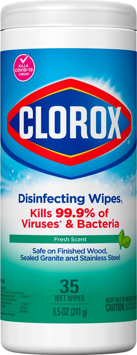 slide 3 of 7, Clorox Disinfecting Bleach Free Cleaning Fresh Scent Wipes, 35 ct