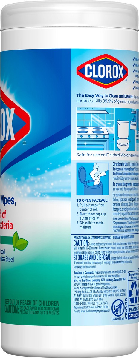 slide 6 of 7, Clorox Disinfecting Bleach Free Cleaning Fresh Scent Wipes, 35 ct
