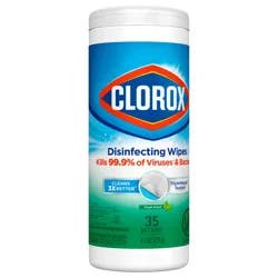 Clorox Disinfecting Cleaning Wipes, Bleach Free, Fresh Scent, 35 Count