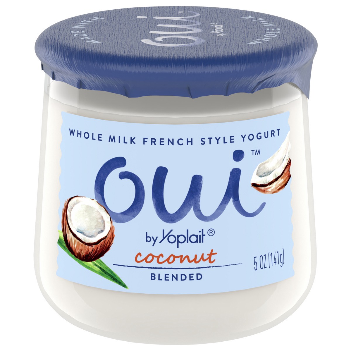 slide 1 of 9, Oui by Yoplait French Style Coconut Whole Milk Yogurt, 5 OZ Jar, 5 oz