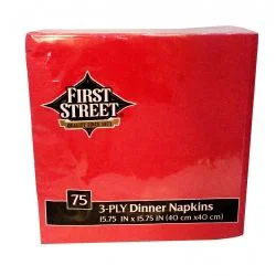 First Street Fs/Artstyle Classic Red 3 Ply 15X15 Napkin
