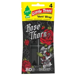 Little Trees Car Air Freshener Vent Wrap, Rose Thorn