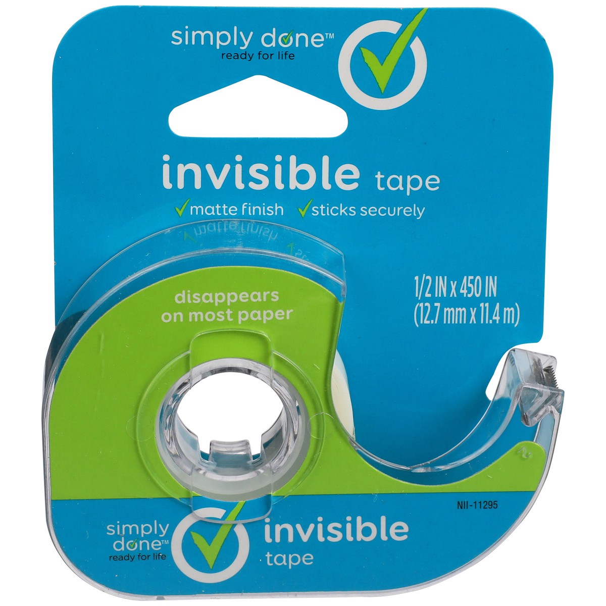 slide 1 of 8, Simply Done Tape, Invisible, 450 in