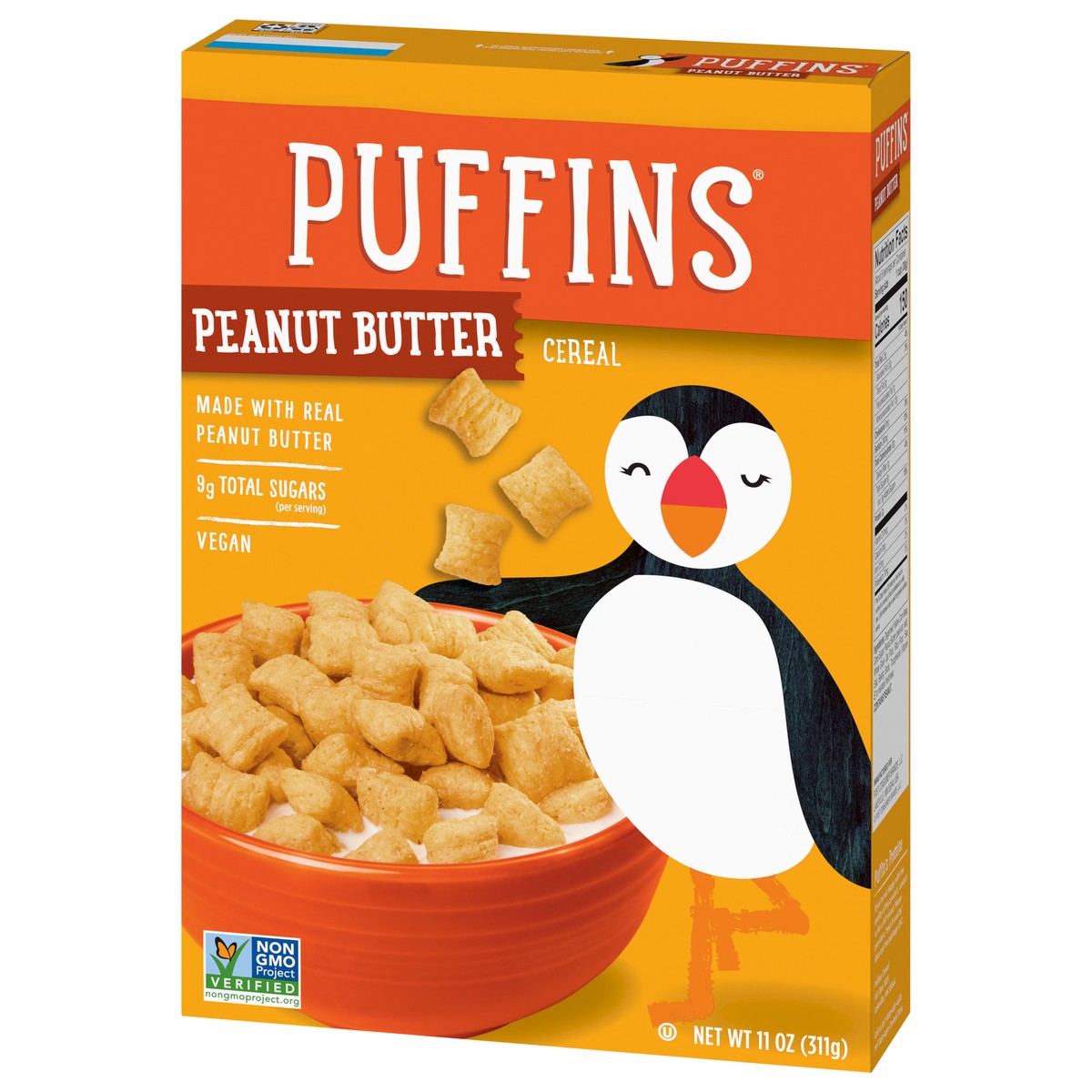 slide 3 of 9, Barbara's Puffins Peanut Butter Cereal, 11 OZ Box, 11 oz