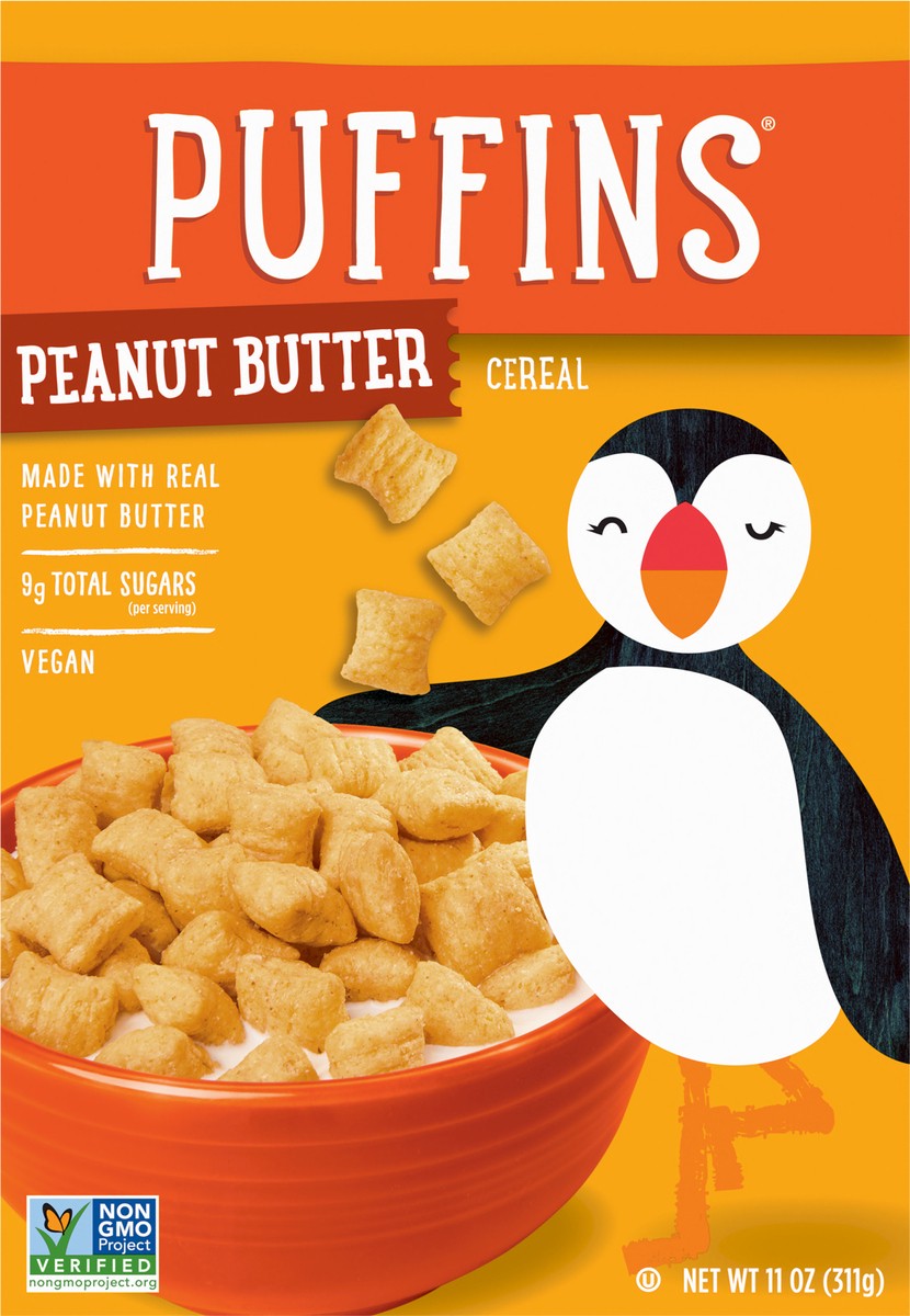 slide 7 of 9, Barbara's Puffins Peanut Butter Cereal, 11 OZ Box, 11 oz