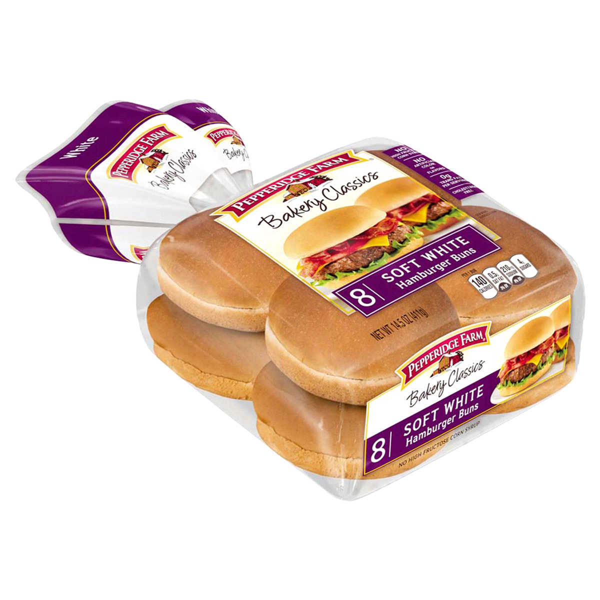 Pepperidge Farm Bakery Classics Soft White Hamburger Buns 8 Ct; 14.5 Oz ...