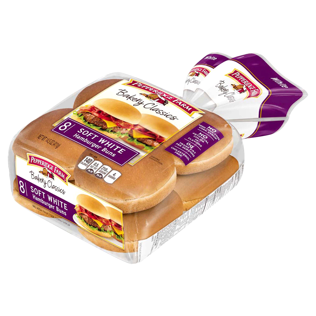 slide 106 of 125, Pepperidge Farm Soft White Hamburger Buns, 8-Pack Bag, 8 ct; 14.5 oz